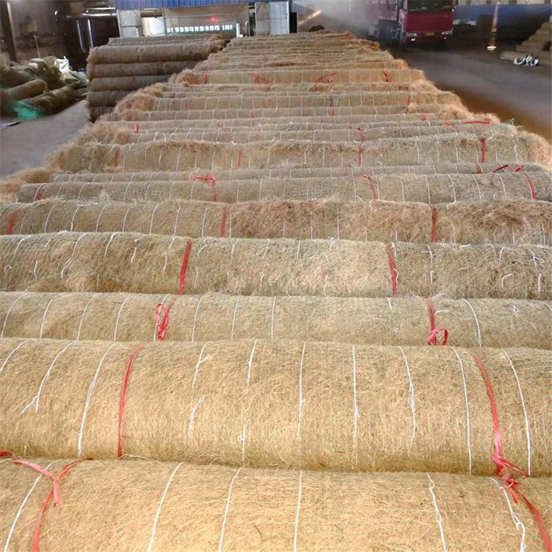 供应椰丝毯绿色植物纤维毯护坡植草椰丝毯厂家