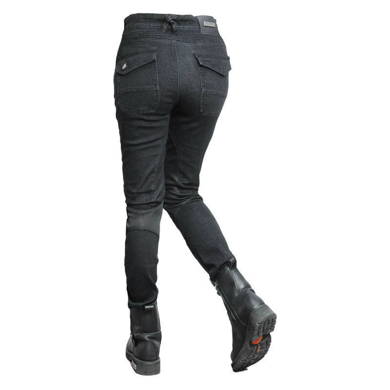Volero verano motocicleta anti-caída pantalones motocicleta jeans de las mujeres motocicleta transpirable ciclismo pantalones actualización engranaje protector