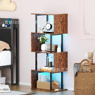 Bookshelf Floor-Standing Simple Household Multi-Layer Storage Cabinet Narrow Gap Small Bookcase Wall Storage Rack Storage Cabinet