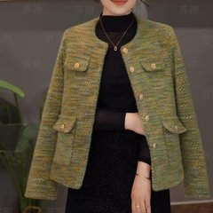 一件代发直播爆款小香风外套2025秋季新款时尚气质通勤百搭上衣