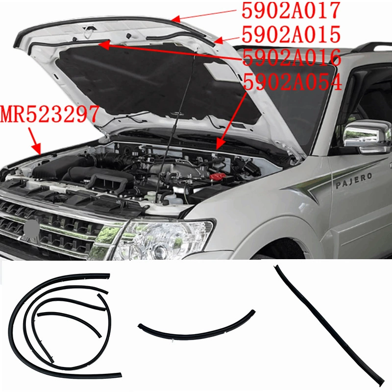 5902A017 5902A015 5902A016 5902A054 MR523297 Pajero Крышка капота резиновая полоса