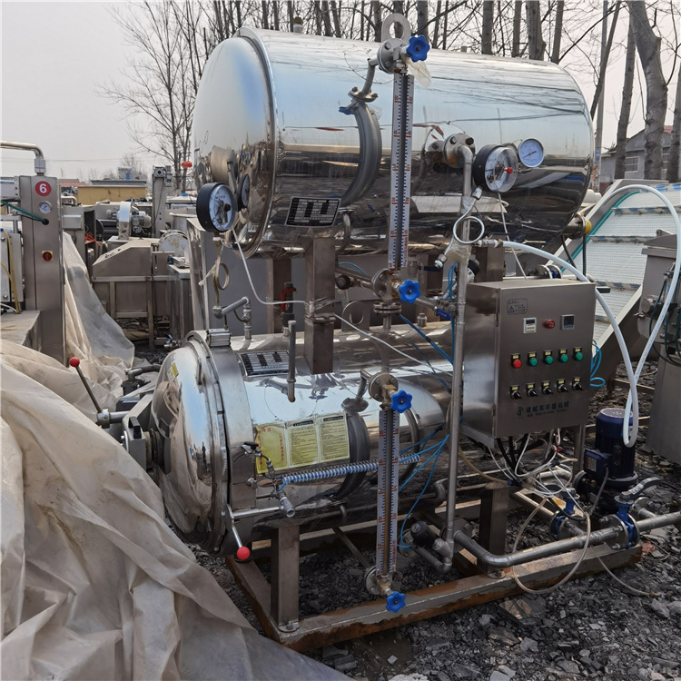 高压食品灭菌设备 高温杀菌锅价格 全自动蒸汽杀菌釜 日通灭菌锅