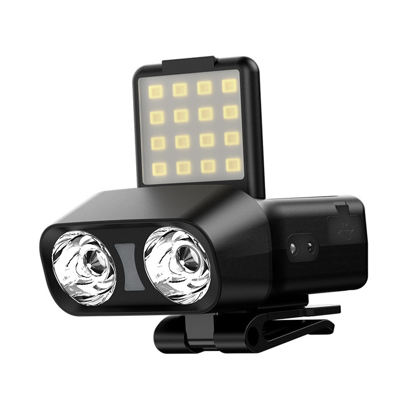 ヘッドライト強力な光超高輝度ヘッドマウント LED 屋外センサー長寿命リチウム電池充電式釣り夜釣りライト cob キャップクリップ|undefined