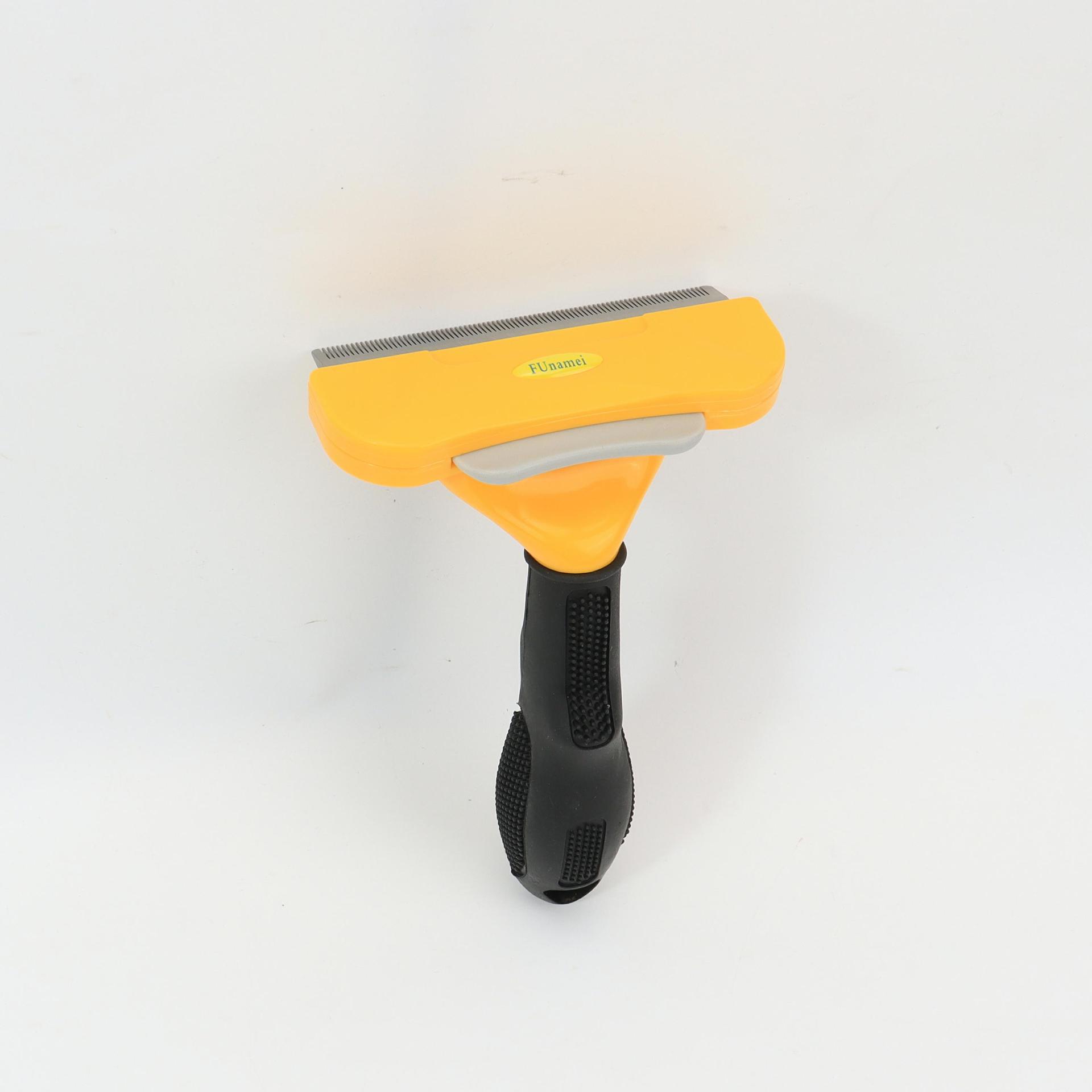 Popular tres generaciones de peines para mascotas, perros, gatos, depiladores, peines de depilación, productos de limpieza, gatos