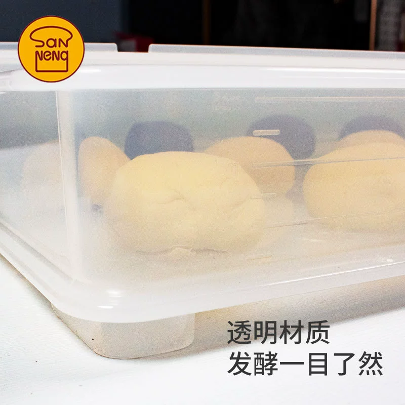Sanneng Rotary Box Ferry Box White PP Baked Commercial Ferry Box Pizza Pastoral Noodle Cake Storage Box