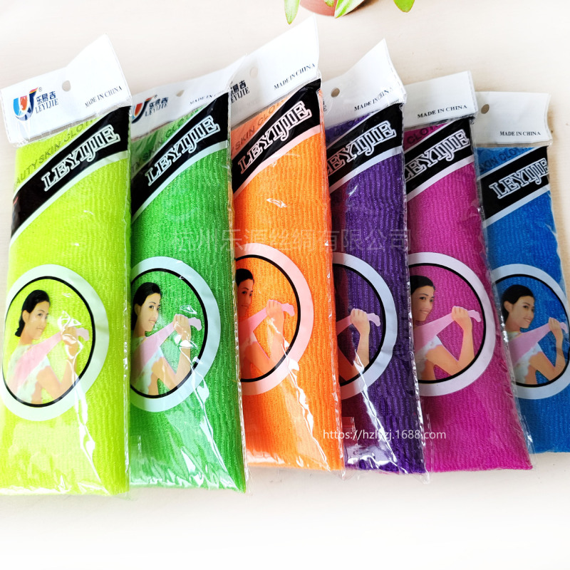 Factory Direct Supply Japanese Nylon Bath Towel Long Sauna Foaming Towel Export Frosted Back Rub Towel 30*90cm Factory Direct Supply Japanese Nylon Bath Towel Long Sauna Foaming Towel Export Frosted Back Rub Towel 30*90cm