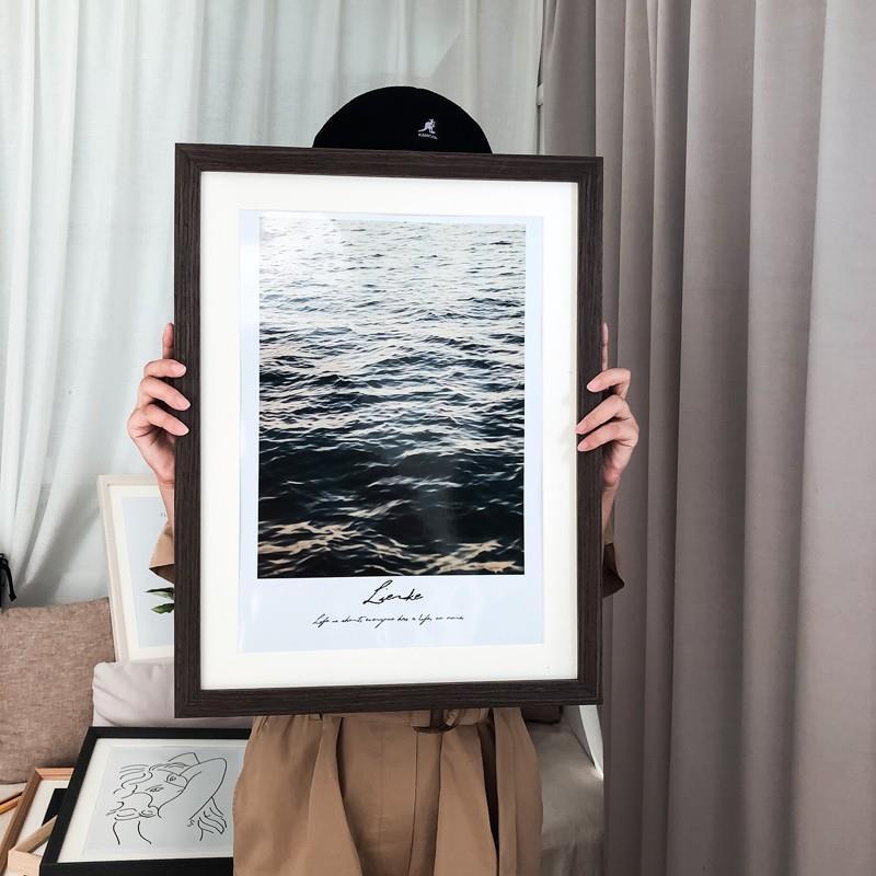 Solid Wood Simple Scandinavian Ins Style Picture Frame Photo Advertising Poster Frame Nailed Wall Hanging A4A34K Sketch