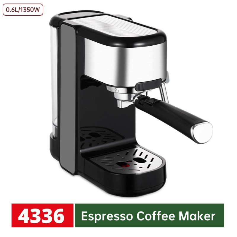 0.6L italiano semiautomático goteo cafetera casera burbuja de leche de vapor de alta presión oficina cafetera transfronteriza mayorista