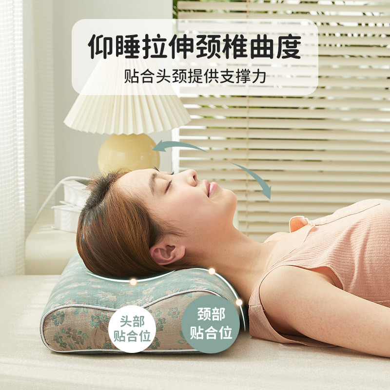 卸売り全そば皮頚椎枕成人睡眠専用首保護硬枕シングルラベンダー睡眠硬枕|undefined