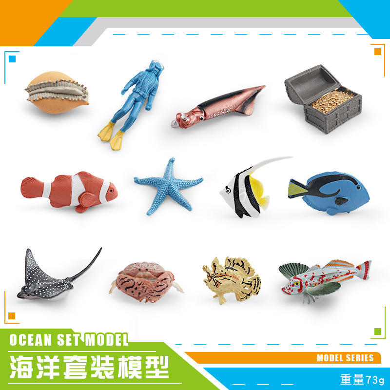 BL - 10142 Animal marino Set de 12 piezas 3 73g