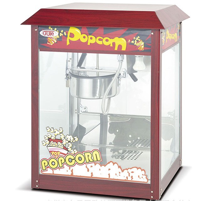 新款上市厂家直销豪华型木纹爆谷机OT-804商用爆米花机欧特设备