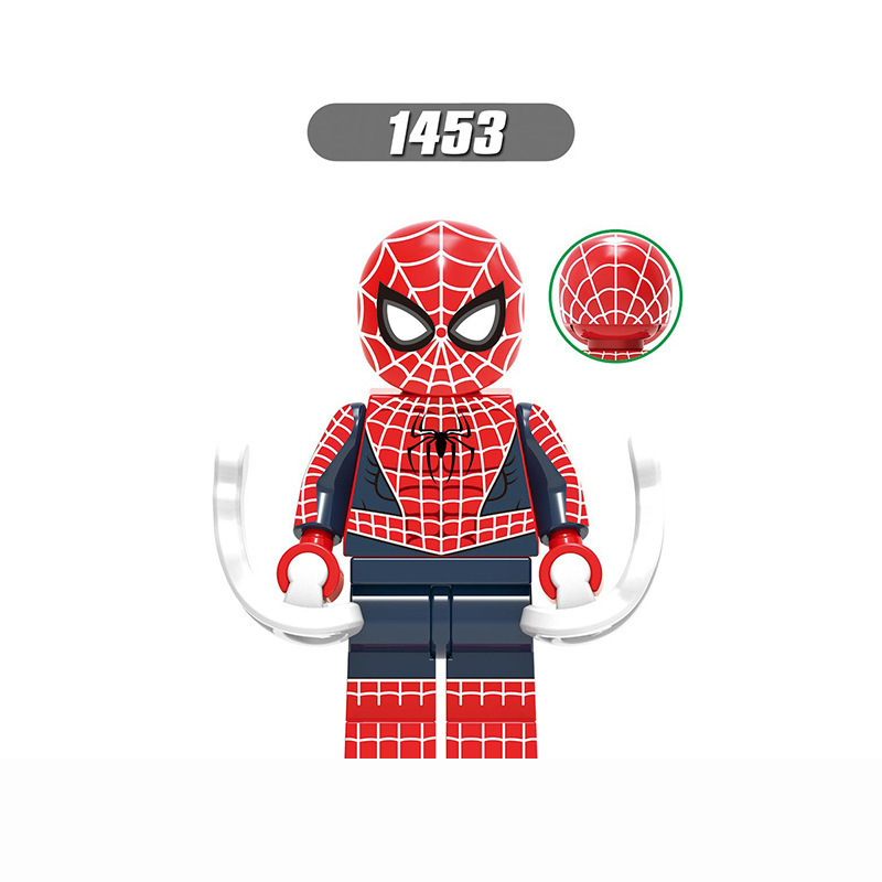 国境を越えた卸売ホットセール互換性のあるレゴスパイダーマンミニフィギュアシリーズ子供の教育用組み立て式小さな粒子ビルディングブロックおもちゃ|undefined