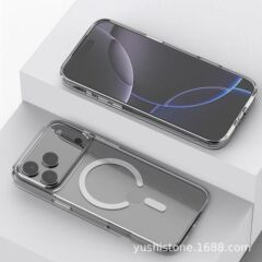 适用苹果官方iPhone17ProMax手机壳17磁吸壳16PM透明15/14二合一