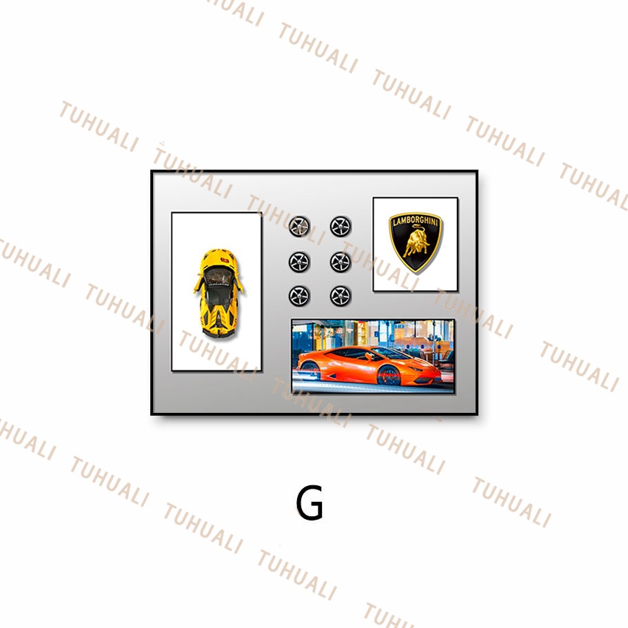 Coche pintura decorativa tridimensional pintura real de vapor sala de estar comedor colgante pintura dormitorio niños pasillo mural