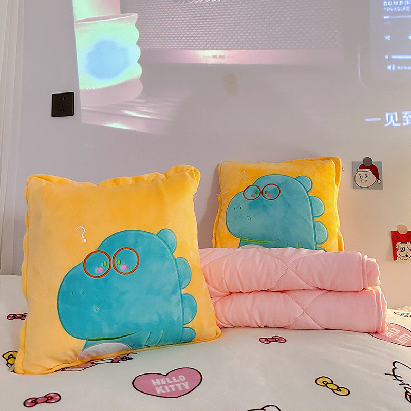 Cantiosa manta plegable 2 - en - 1 almohada colchón de doble propósito almohada de siesta gruesa por aire acondicionado almohada de coche interior