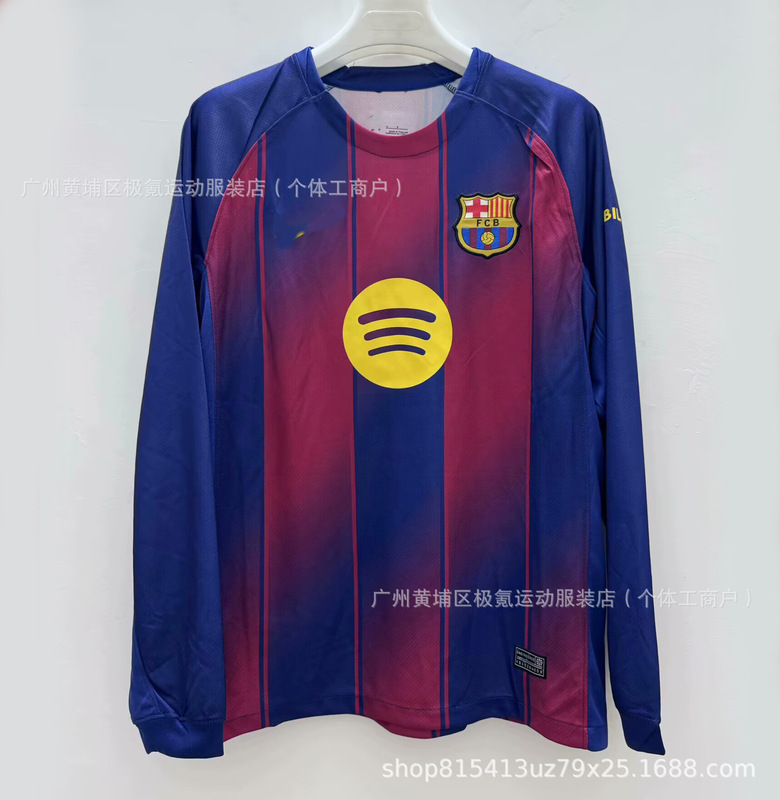 2526皇马球衣长袖AC米兰巴萨足球队服迈阿密葡萄牙T恤厂家直销|undefined