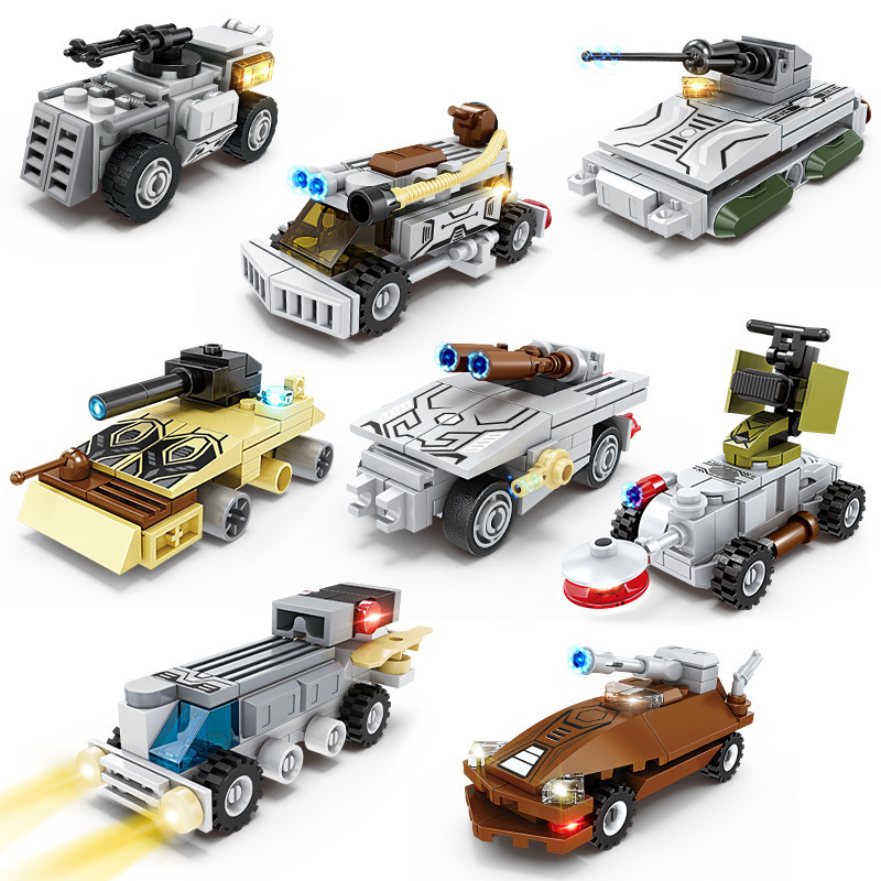 Kaizhi Building Blocks Third Spacecraft Mecha Aircraft Car Model Boys' Assembly Building Blocks Insert Toy Gift