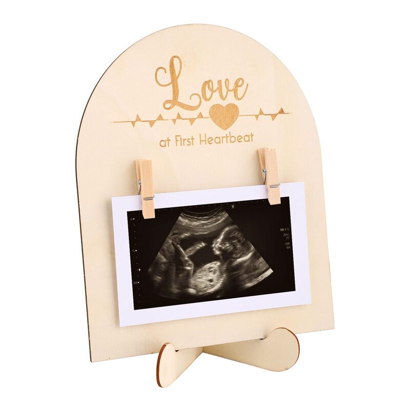 Cross-Border Wooden Baby Ultrasound Photo Frame Double-Sided Sign to Announce Pregnancy or Baby Birth Creative Ornament Cross-Border Wooden Baby Ultrasound Photo Frame Double-Sided Sign to Announce Pregnancy or Baby Birth Creative Ornament
