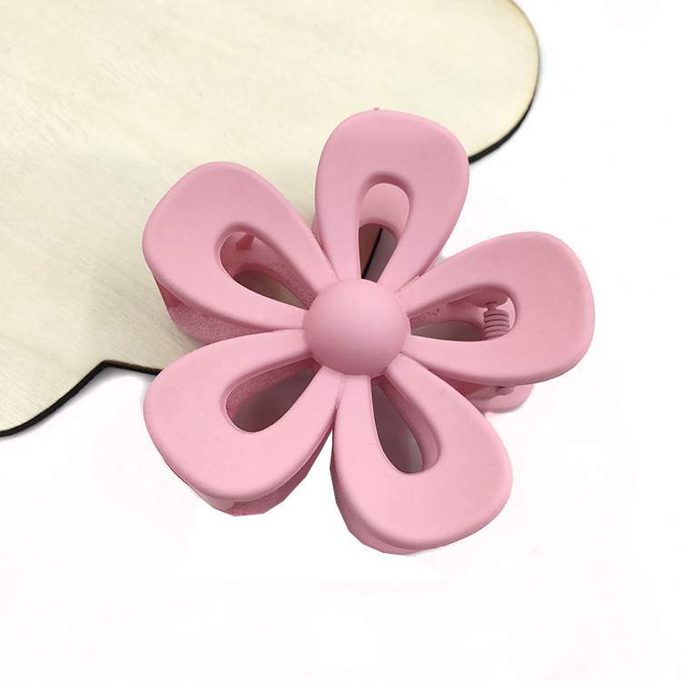 Plastic, Resin Material Flower, Plumeria Pattern Basic Sweet Women'S Flower Plumeria Plastic Resin Hair Claws