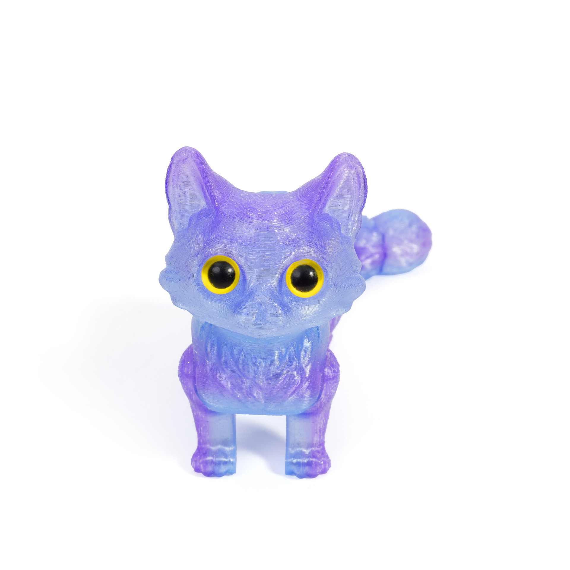 Impresión 3D adorable gatito cola articulaciones móviles juguetes para niños regalo carro decoración