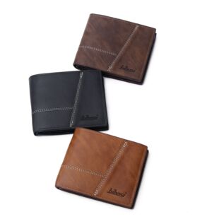 Bibosi New Men's Short Bag Fashionable European and American Multi-Card Slot Men's Wallet Portable