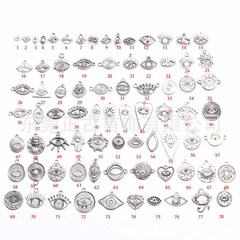 クロスボーダー悪魔の目ペンダントステンレス鋼 diy アクセサリーネックレスキーホルダーペンダントアイドリップオイルアクセサリーメーカー