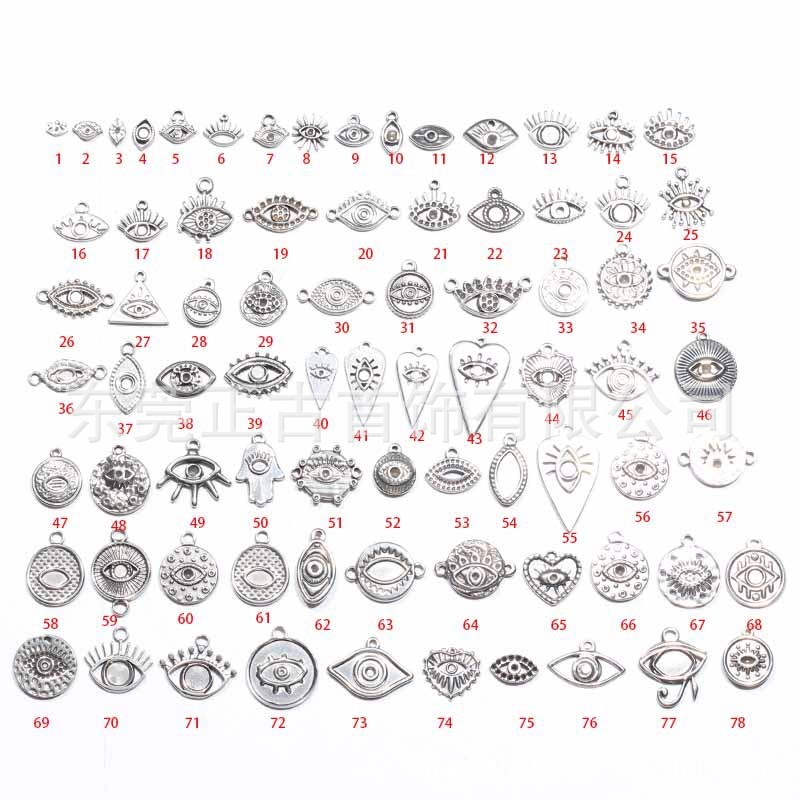 クロスボーダー悪魔の目ペンダントステンレス鋼 diy アクセサリーネックレスキーホルダーペンダントアイドリップオイルアクセサリーメーカー|undefined