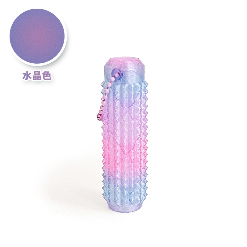 원통형 크리스탈 색상 [레이어 색상 랜덤]