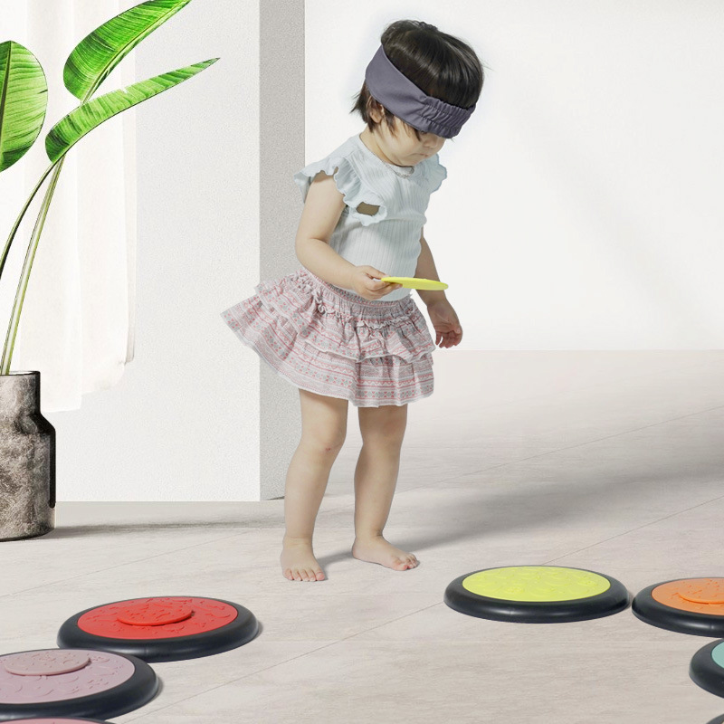 Juguetes para niños transfronterizos, jardín de infantes de educación temprana, equipo de entrenamiento de integración sensorial en interiores, ayudas didácticas, toque equilibrado, piedra del río