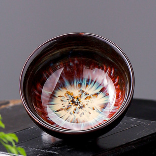 Tea Cup sand gold kiln change Cup ceramic tea cup Master Cup Single Cup kung fu tea cup tea set Jianzhan tea cup