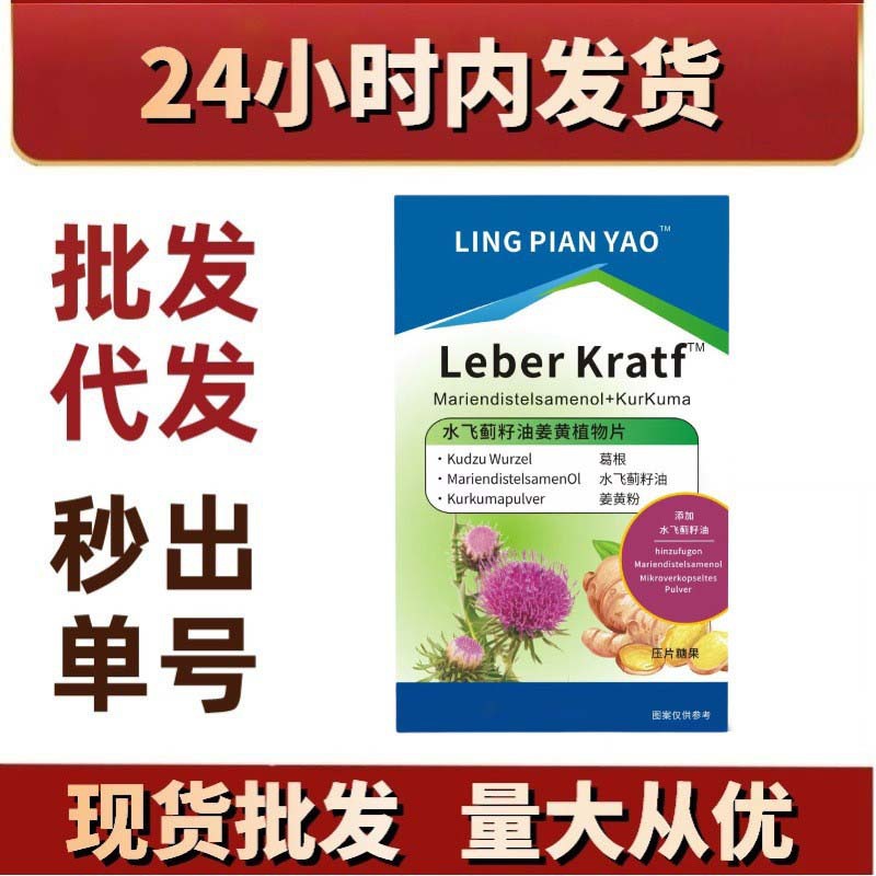 Milk Thistle Seed Oil Turmeric Plant Tablets, Candy Chewable Tablets, Ready-Made Wholesale Delivery, Large Quantity and Excellent Price