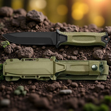 跨境爆品户外刀便携随身荒野求生战术生存刀EDC工具刀