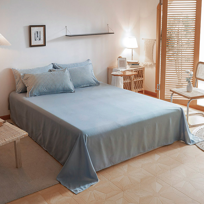 Bed Sheet for Student Dormitory, Single Piece, Fresh Style, 1.2m Single/Double Bed Sheet, 1.8m Household Simple Bedding for Winter