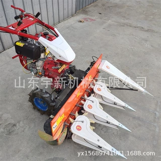 宽幅手扶割晒机一边倒夏枯草收割机 自走式割倒机