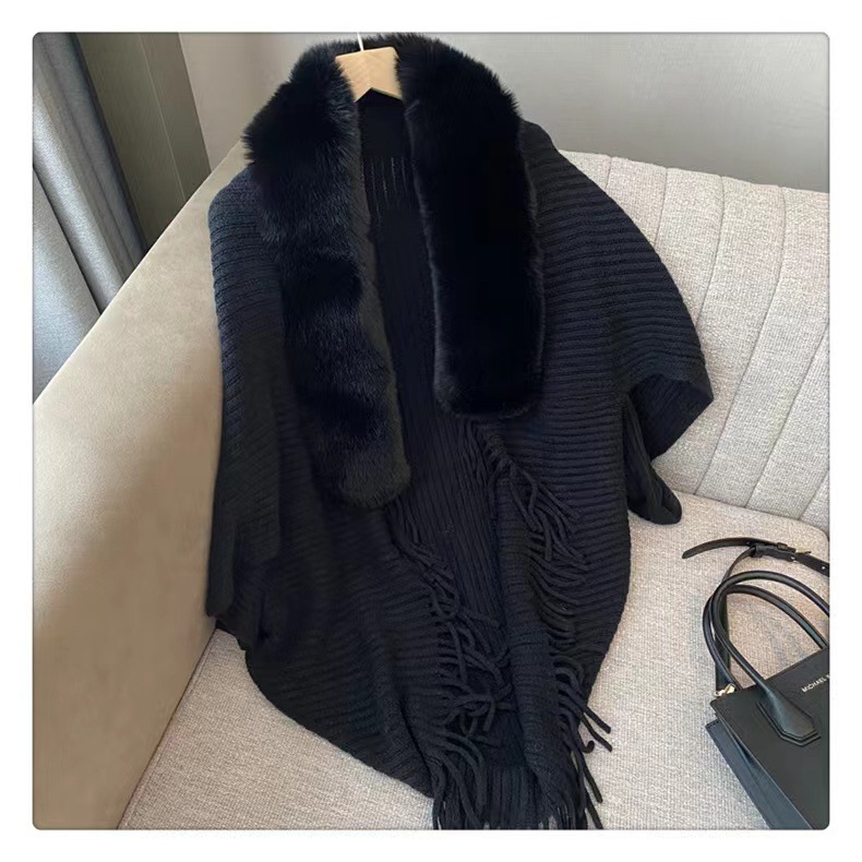 Women's Elegant Streetwear Solid Color Imitation Cashmere Shawl display picture 2