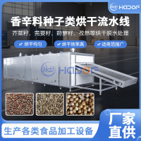 调味料烘干机 大姜蒜片生姜网带式烘干机 华德福香辛料烘干设备