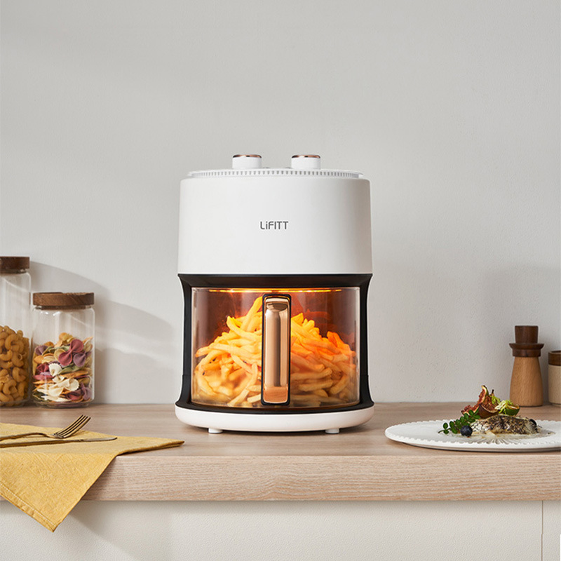 Lefei New Air Fryer Household 5.5L Visual Large Capacity Fryer Multifunctional Oven