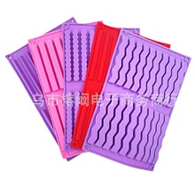 20连长条圆柱造型硅胶蜡瓶糖模具巧克力模辅食制作工具冰条模具
