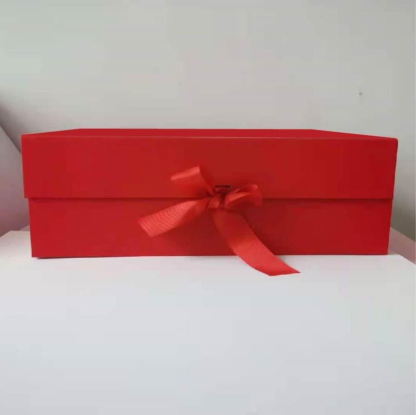 Spot caja plegable con tapa al por mayor bowknot caja de embalaje de color sólido comercio exterior transfronterizo caja de regalo plegable caja de regalo de una pieza