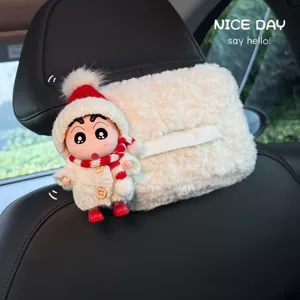 Crayon Shin-Chan avtomobil salfet qutusu, 2026 yeni model, arxa oturacaq asma