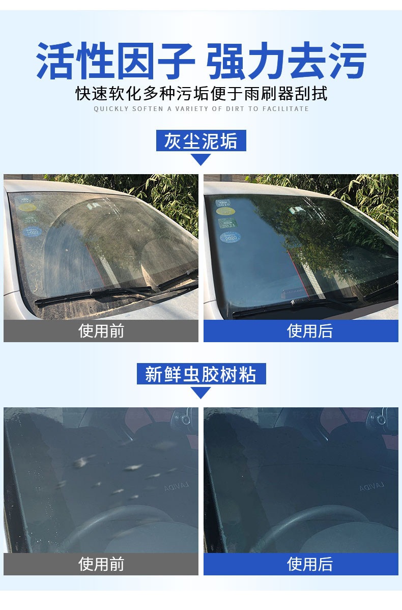 16 Bottles Per Box Wholesale Bulk Car Winter Antifreeze Summer Windshield Fluid All-Season Universal Wiper Fluid Wiper Concentrate