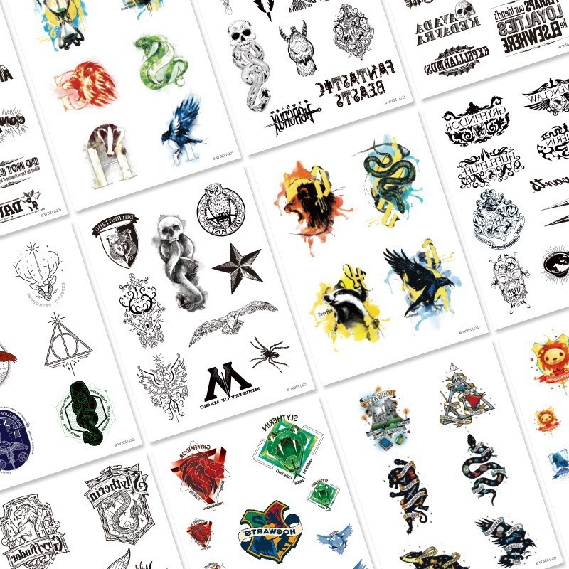 Cartoon tattoo stickers, retroreflective sticker, halloween, long-term effect