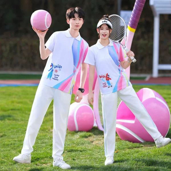 Couple's Outfit Class Uniform Sportswear Casual Set Shirt and Pants 2026