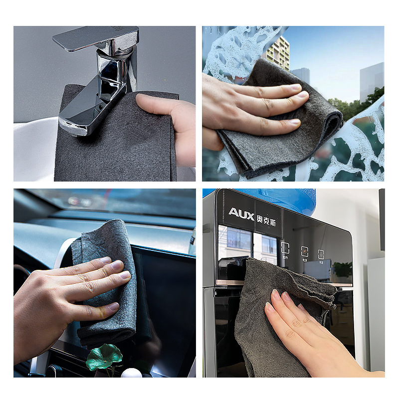 Trapos mágicos cuidadosamente seleccionados para limpiar el cristal de los coches, paños de limpieza absorbentes y sin rayas para la limpieza del hogar, paños de gamuza para limpiar espejos.