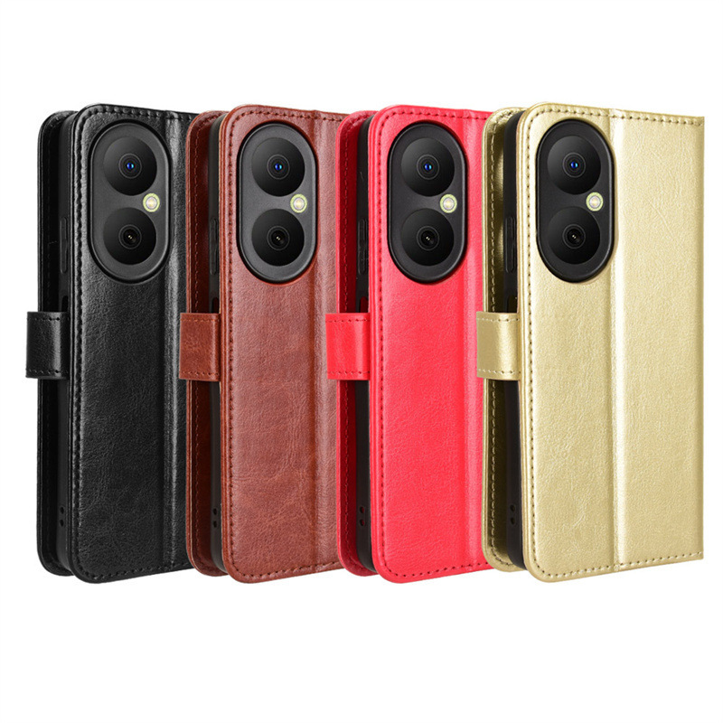 Suitable for Huawei Nova Y73 Mobile Phone Case Honor Power 5g Leather Case Crazy Horse Pattern Card Flip Cover Enjoy 80