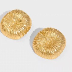 新商品の花火シリーズの花火の線引きのボールの形のイヤリングの高級感の金銀の2色の小さい大衆の軽豪華な耳飾りの女性