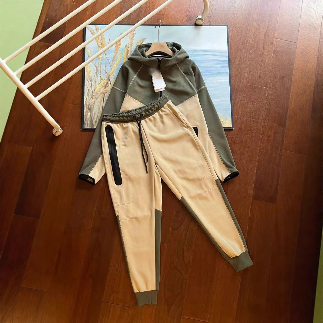 Chaqueta deportiva casual de algodón de capa de aire para hombre transfronterizo, traje de pantalones casuales 922-002 cardigan con capucha