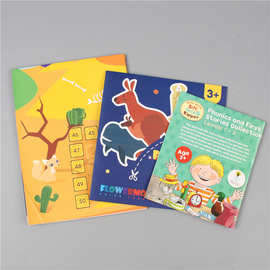 儿童卡通绘本手册画册印刷英文版手绘图书定 制幼儿玩具书彩印