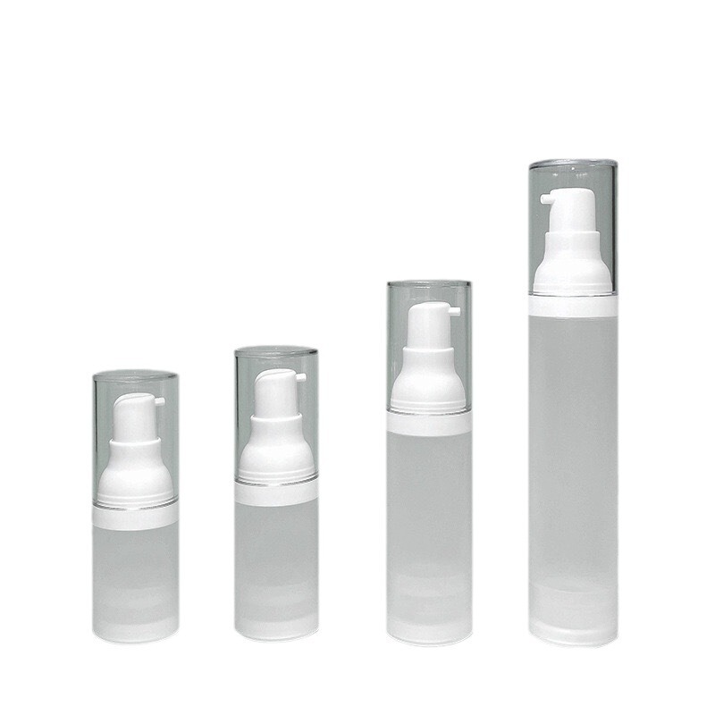 メーカースポット分注ボトル20ml 30ml 50mlフロスト卓上真空ボトルppローションボトル噴霧プレスボトル|undefined