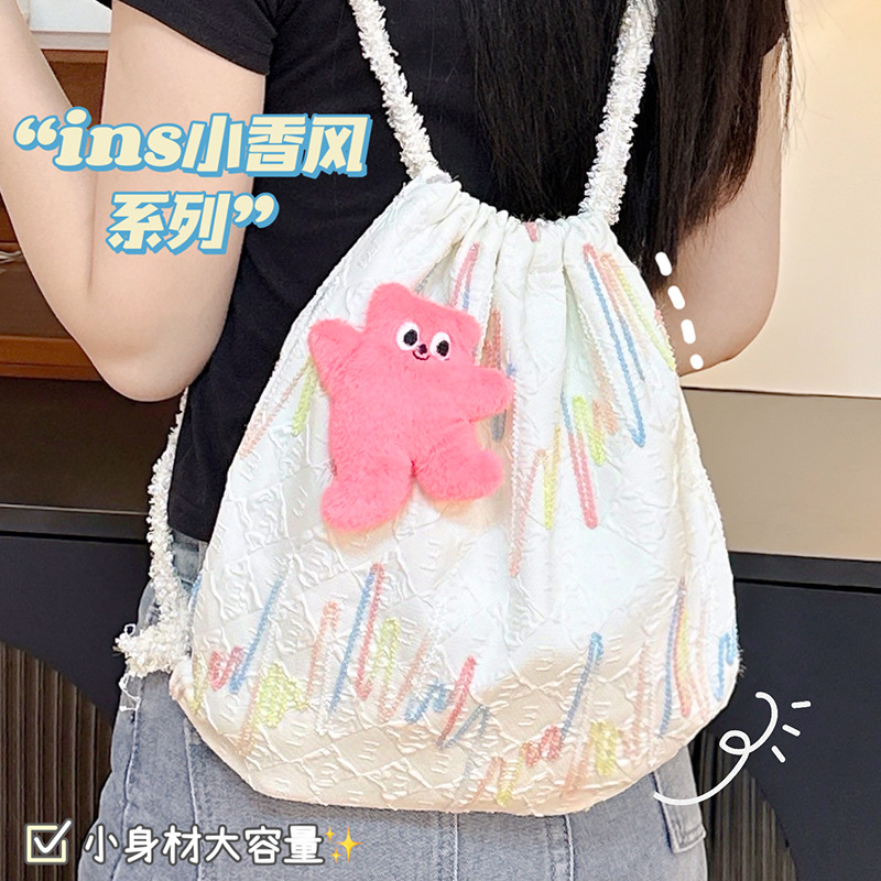 Mochila de viento de fragancia original de la cultura de Jiangxi, bolsas de almacenamiento de estudiantes, bolsas de estudio de gran capacidad, mochila de viaje de niñas al por mayor